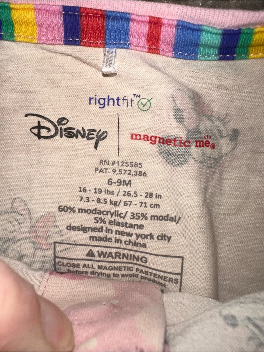 Magnetic Me Pink Minnie Mouse Footed One-Piece Pajama - Picture 3 of 3